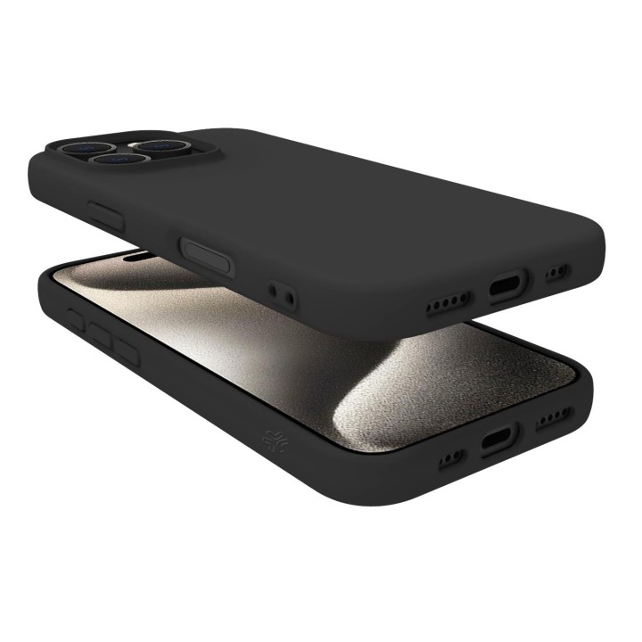 Funda CELLY Cromo iPhone 16 Pro Negro (CROMO1079BK)