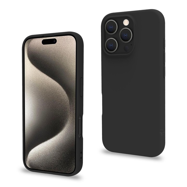Funda CELLY Cromo iPhone 16 Pro Negro (CROMO1079BK)