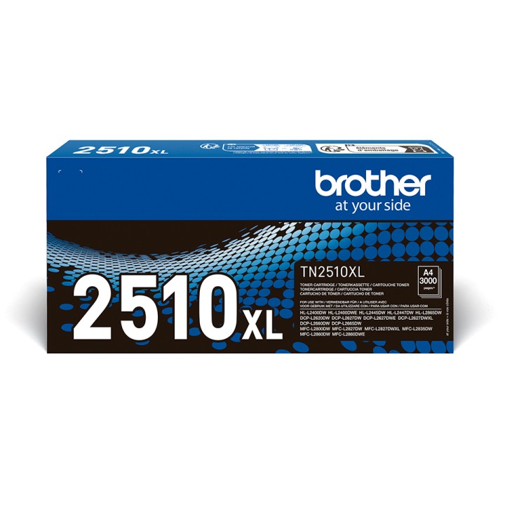 Toner BROTHER Negro 3000 páginas (TN2510XL)