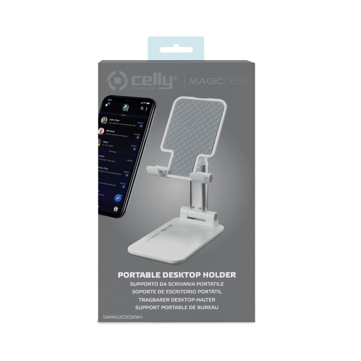 Soporte CELLY Magic Desk Holder Blanco (SWMAGICDESKWH)