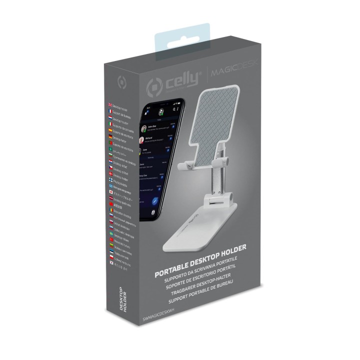 Soporte CELLY Magic Desk Holder Blanco (SWMAGICDESKWH)