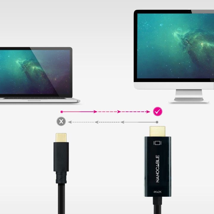 Nanocable USB-C/M a HDMI/M 5m Negro (10.15.5135)