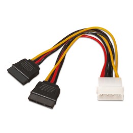 Cable AISENS Molex/M a 2xSATA/M 20cm (A131-0161)
