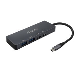 Hub AISENS USB-C a 2xUSB-A 2xUSB-C Gris (A109-0744)