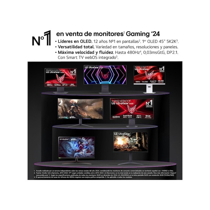 Monitor Gaming LG 27" OLED QHD 240Hz 0.03ms(27GX704A-B)