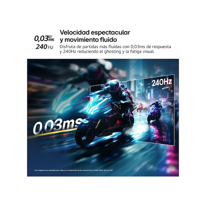 Monitor Gaming LG 27" OLED QHD 240Hz 0.03ms(27GX704A-B)