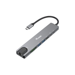 Docking EQUIP 8 en 1 USB-C 25cm Negro/Gris (EQ133497)