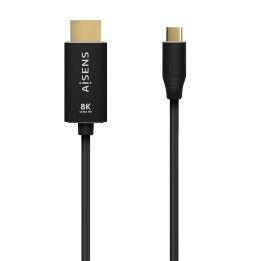 Cable AISENS USB-C/M a HDMI/M 8K 1m Negro (A109-0711)