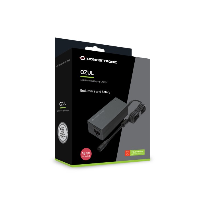 Cargador CONCEPTRONIC para portátil 90W (OZUL08B15)