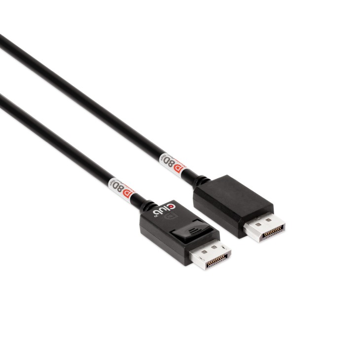 Cable Club 3D DP80 8K/240Hz 1.6m M/M Negro (CAC-1092)