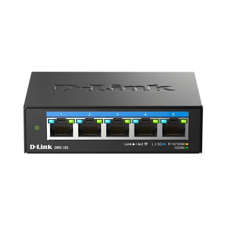 Switch D-Link 5xRJ45 Ethernet 2.5 GbE Negro (DMS-105)