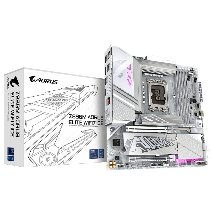 GIGABYTE Z890M AORUS ELITE WIFI7 ICE:(1851) 4DDR5 ATX
