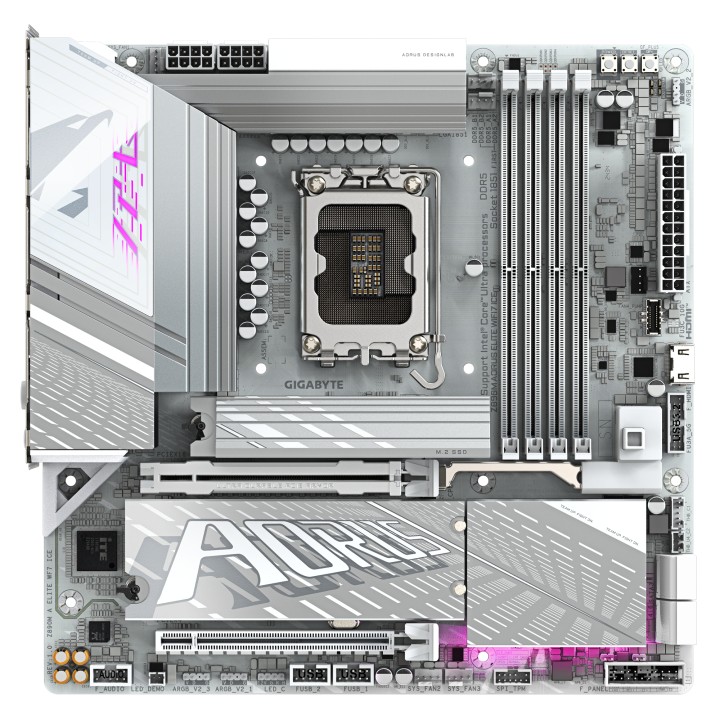 GIGABYTE Z890M AORUS ELITE WIFI7 ICE:(1851) 4DDR5 ATX