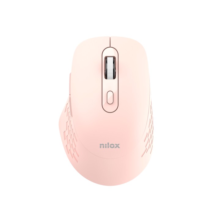 Ratón NILOX RF Wireless/BT 1600dpi Rosa (NXMODWI03)