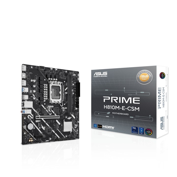 ASUS PRIME H810M-E-CSM: (1851) DDR5 SATA6 M.2 HDMI mATX