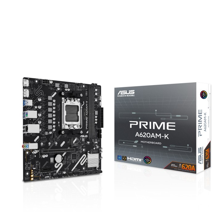 ASUS PRIME A620AM-K: (AM5) 2DDR5 USB HDMI DP RJ45 mATX
