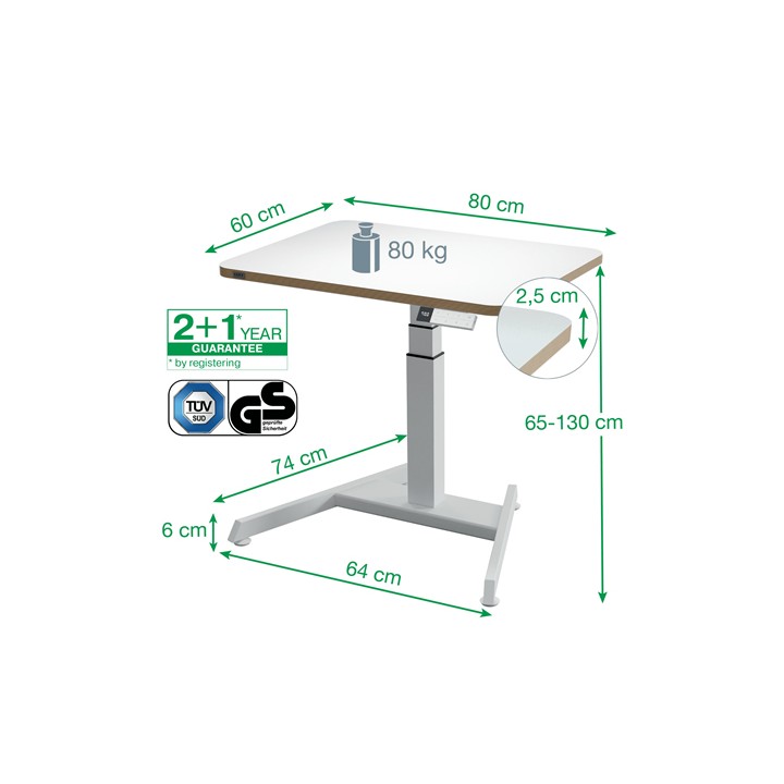 Escritorio Eléctrico Leitz Altura Ajustable(6534-00-01)