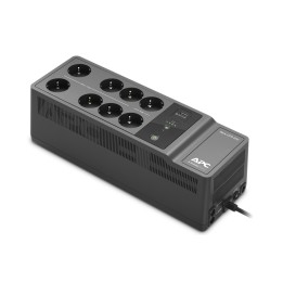 S.A.I. APC 650VA 400W 8xSchuko USB Negra (BE650G2-GR)