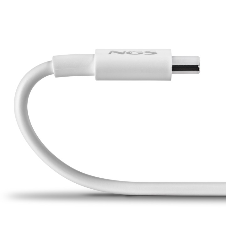 Cable NGS USB-C a USB-C 60W 1m Blanco (ZYRO60W-1WHITE)