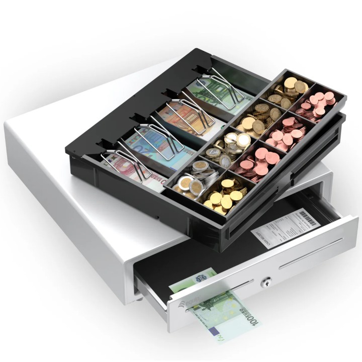 Cajón Monedas EQUIP Manual/Automático Blanco (EQ351011)