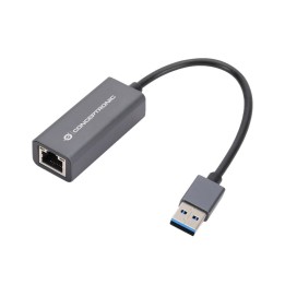 Adaptador CONCEPTRONIC USB 3.0 a RJ45 Gris (ABBY08G)