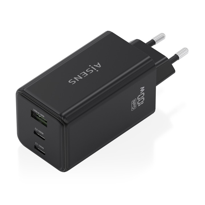 Cargador AISENS 100W 1xUSB-A 2USB-C (ASCH-100W3P052-BK)