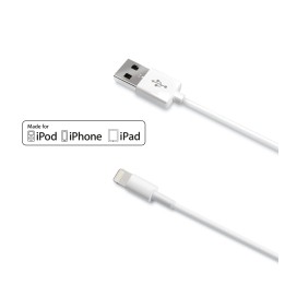 Cable CELLY Lightning 1m Blanco (USBLIGHT)