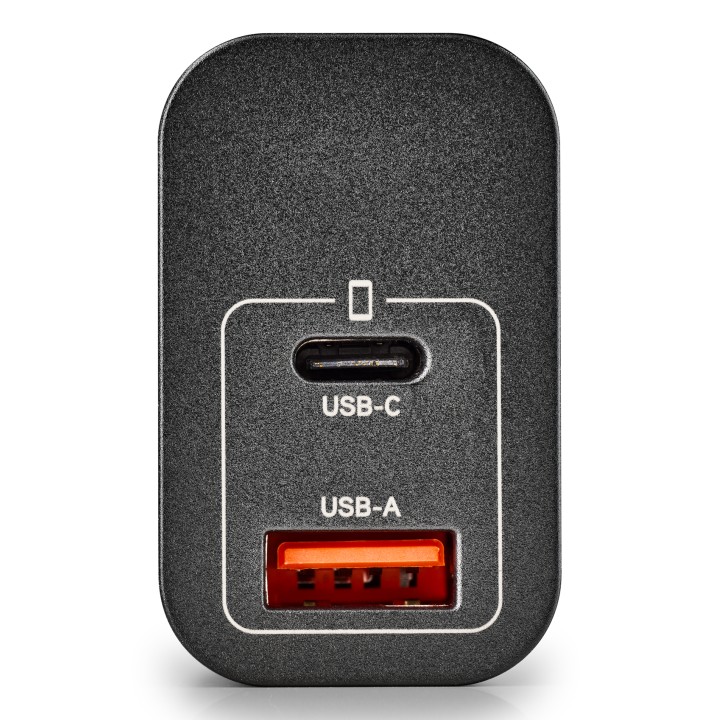 Cargador NGS Era 30W 1USB-A 1USB-C Negro (ERA30WBLACK)