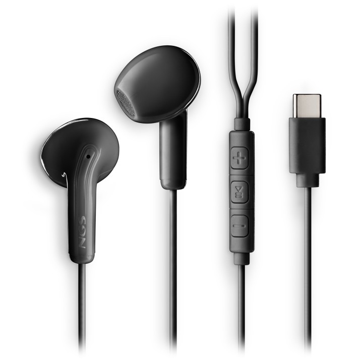 Auriculares NGS Intraurales USB-C (CROSSGLIDEBLACK)