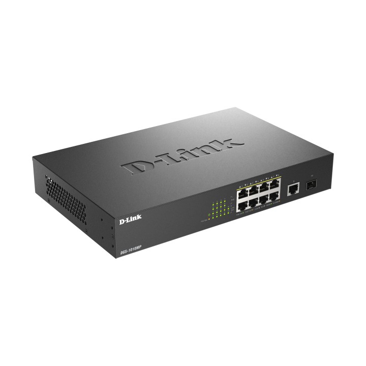 Switch D-Link 8xRJ45 PoE 1xSFP 1U Negro (DGS-1010MP/E)