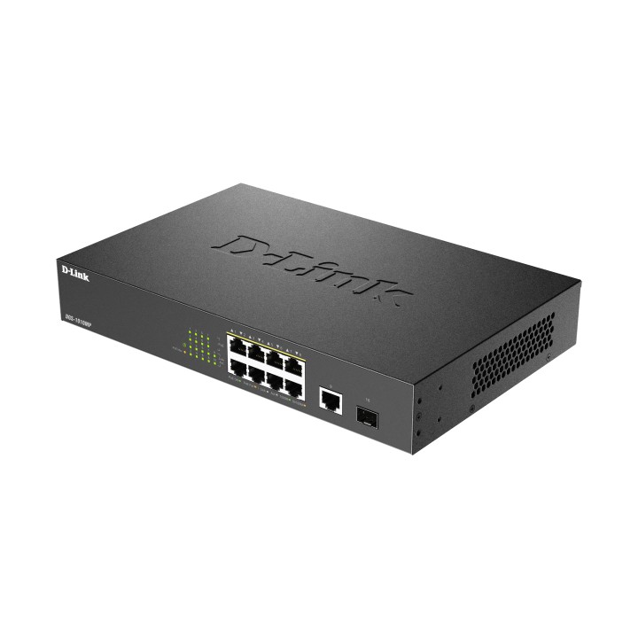 Switch D-Link 8xRJ45 PoE 1xSFP 1U Negro (DGS-1010MP/E)