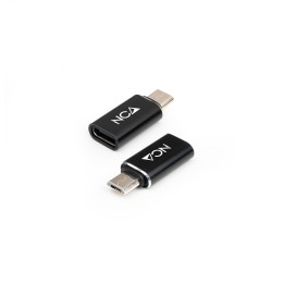 Adaptador Nanocable mUSB/M a USB-C/H Negro (10.02.0014)