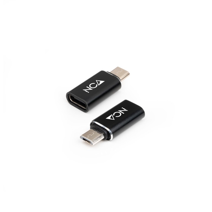 Adaptador Nanocable mUSB/M a USB-C/H Negro (10.02.0014)