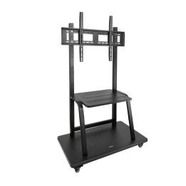 Soporte Pie TOOQ con ruedas 37-100" 150Kg (FS20101M-B)