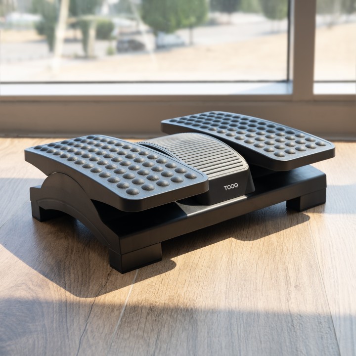 Reposapiés TooQ dos plataformas Negro (TQFR0605-B)