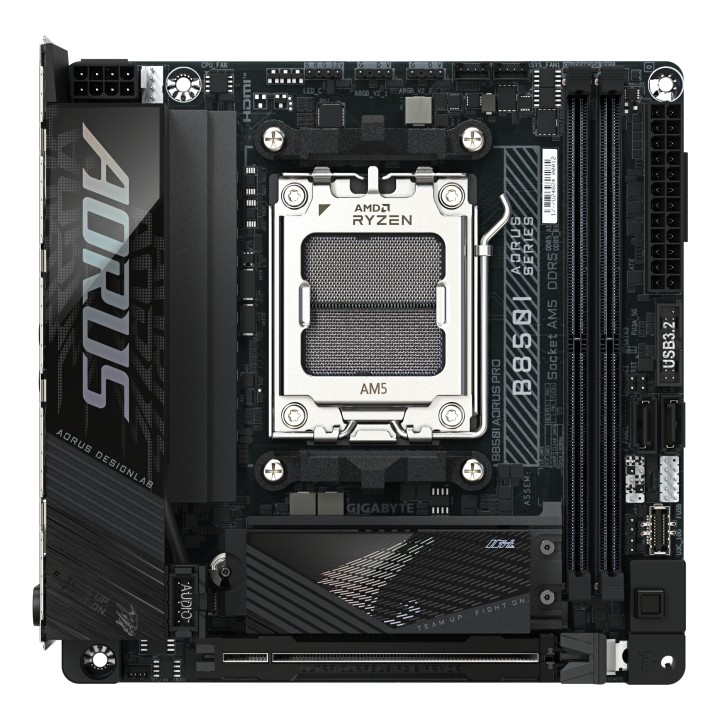 GIGABYTE B850I AORUS PRO 1.0: (AM5) 2DDR5 HDMI MiniITX