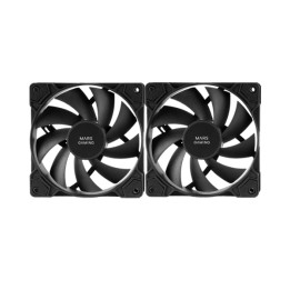 Ventilador Mars Gaming 120mm Kit 2 Negro (MFPWMX2)