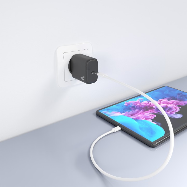 Cargador Pared AISENS GaN 45W USB-C Negro (A110-0970)