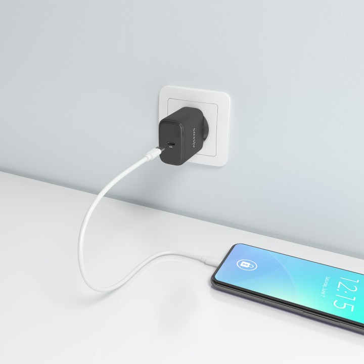 Cargador Pared AISENS GaN 45W USB-C Negro (A110-0970)