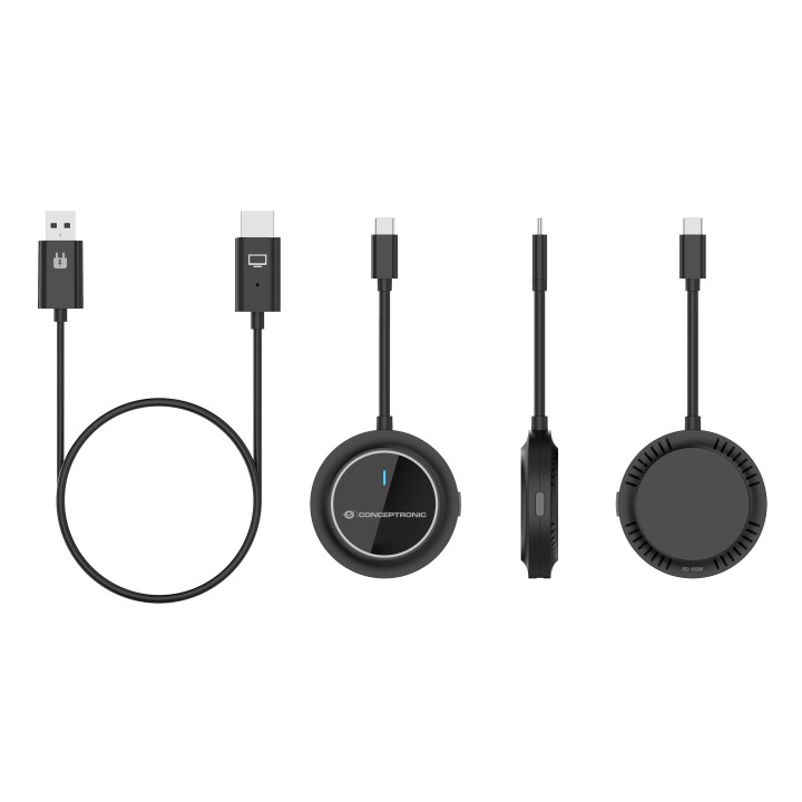 Transmisor CONCEPTRONIC USB-C a HDMI Negro (ATHERIC01B)