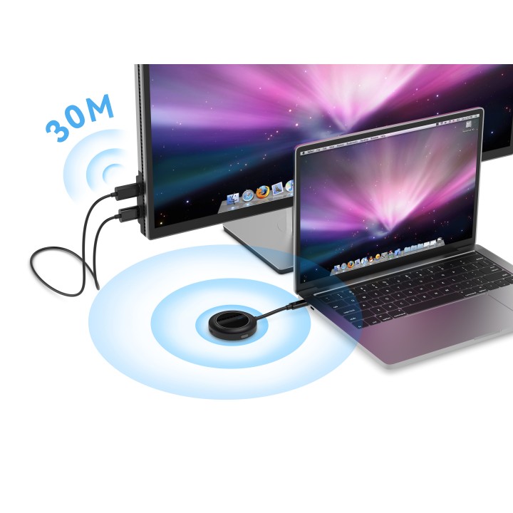 Transmisor CONCEPTRONIC USB-C a HDMI Negro (ATHERIC01B)