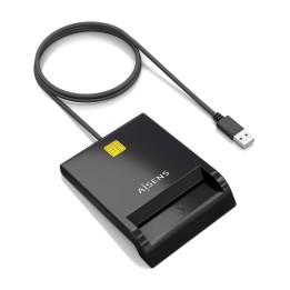 Lector Tarjetas AISENS DNIe USB2.0 Negro (ASCR-SN06-BK)