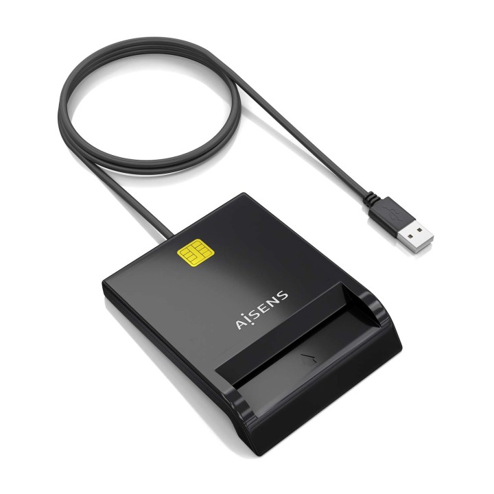 Lector Tarjetas AISENS DNIe USB2.0 Negro (ASCR-SN06-BK)