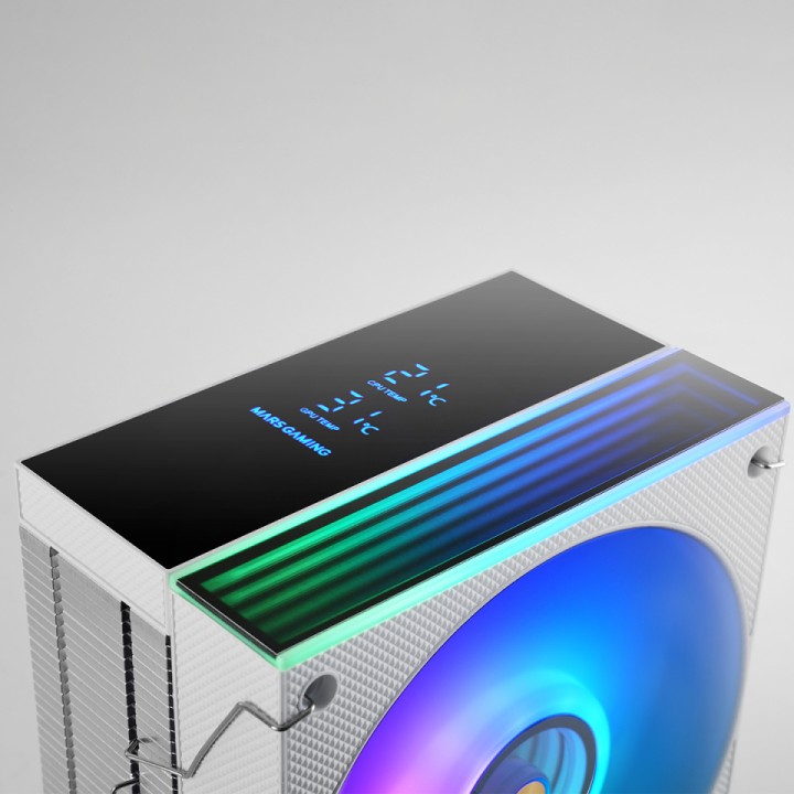 Ventilador CPU Mars Gaming ARGB 120mm Blanco (MCPULCDW)