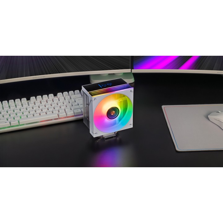 Ventilador CPU Mars Gaming ARGB 120mm Blanco (MCPULCDW)
