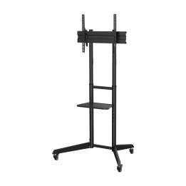 Soporte Pie AISENS con ruedas 37-70" Negro(FT70TE-211)