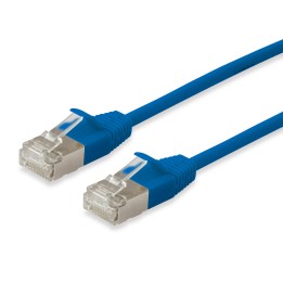 Latiguillo EQUIP Cat.6a S/FTP 0.5m Azul (EQ606133)