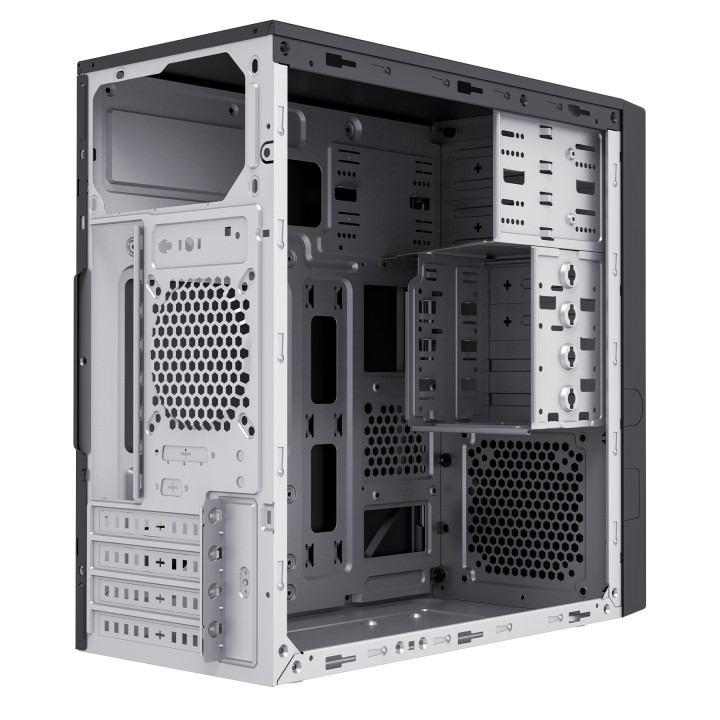 Caja UNYKA Aero C12 V2 USB-A/C mATX Negra (UK52110V2)
