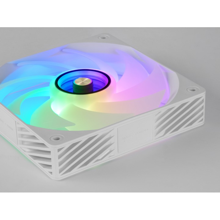 Kit Mars Gaming 4 Ventiladores ARGB+Hub ARGB(MFSI4KITW)