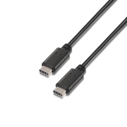 Cable AISENS USB-C/M a USB-C/M 1m Negro (A107-0056)
